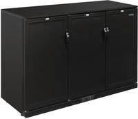 Polar G-Serie 900mm Barkoeling Drie Deuren 330L Zwart - Polar GL017