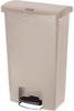 Rubbermaid Slim Jim Front Step pedaalemmer 50ltr beige - GL027