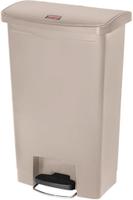 Rubbermaid Slim Jim Front Step pedaalemmer 50ltr beige - GL027