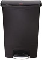 Rubbermaid Slim Jim Front Step pedaalemmer 90ltr zwart - GL040