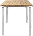 Bolero vierkante essen en aluminium tafel 70cm | GL982