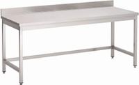 Gastro M | RVS werktafel | zonder onderblad | Achteropstand |  100x70x85cm | GN115