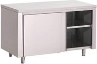 Gastro M | RVS werktafel | Schuifdeuren | 200x70x85cm | GN155