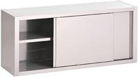 Gastro M RVS wandkast met schuifdeuren 140x40x60cm | GN170