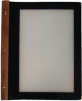 Securit menumap hout A4 zwart | H735