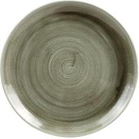 Churchill Stonecast Patina Burnished Green Evolve Coupe Bord 26 cm Pak van 12 - HC807