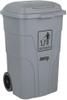 Jantex 120Ltr Container met Voetpedaal Grijs - HC923