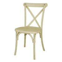 Bolero Manhattan Kruisrug Harsstoelen Naturel (Set van 4) - HW282