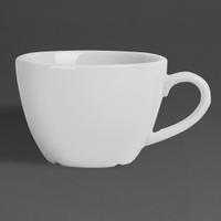 Olympia Whiteware Platte Witte Kopjes 170ml (12 Stuks) - HY539