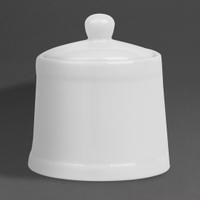 Olympia Whiteware Pier Suikerpot met Deksel - 250ml (Doos 6) - HY547