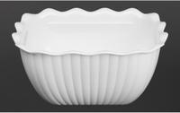 Olympia Kristallon Kleine Saladeschaal - Wit - HY807