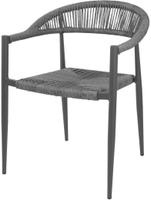 Bolero Eden PE Gevlochten Rattan Outdoor Armstoelen Antraciet (4stuks) - HZ590