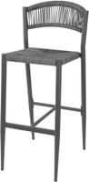 Bolero Eden PE Gevlochten Rattan Outdoor Barkrukken Antraciet (2 Stuks) - HZ593