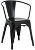Bolero HZ806 Bistro Curve Armstoelen Zwart (4 stuks)