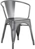 Bolero HZ807 Bistro Curve Armstoelen Donkergrijs (4 stuks)