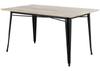 Bolero HZ808 Bistro Eettafel Mangohouten Blad Zwarte Poot 1450mm