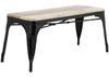 Bolero HZ814 Bistro Bank van Mangohout en Zwarte Poten 1000mm (2 stuks)