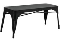 Bolero JA328 Bistro Metalen Bank Zwart 1000mm (2 stuks)
