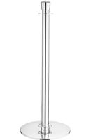 Bolero JA342 gepolijste RVS staanders met platte voet en inschuifbare banner (2 stuks)