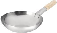 Zacht Stalen Wok | Platte Bodem | 25,5cm | Vogue | K295