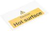 Vogue 'Caution - Hot surface' waarschuwingsbord