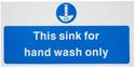 Vogue 'Hand wash only' bord | L952
