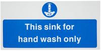 Vogue 'Hand wash only' bord | L952