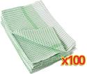 Bulkvoordeel X100 Wonderdry Theedoeken Groen, Geen Merk S645