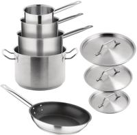 Vogue Cook Like A Pro 5-Delige Roestvaststalen Inductiepannenset - SA693