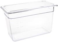 Polycarbonaat Bak | Transparant | Gn1/3 | 20cm Hoog | Vogue | U235