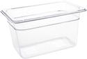 Polycarbonaat Bak | Transparant | Gn1/4 | 15cm Hoog | Vogue | U238