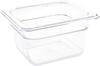 Polycarbonaat Bak | Transparant | Gn1/6 | 10cm Hoog | Vogue | U240