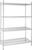 Voorraadrek | 4 Schappen | 122X61cm | Vogue | U257