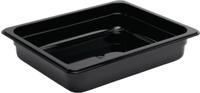 Gn Bak | Polycarbonaat | Zwart | Gn1/2 | 6.5cm Hoog | Vogue | U458