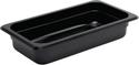 Polycarbonaat Bak | Zwart | Gn1/3 | 6.5cm Hoog | Vogue | U462