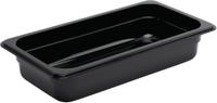 Polycarbonaat Bak | Zwart | Gn1/3 | 6.5cm Hoog | Vogue | U462