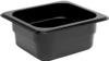 Polycarbonaat Bak | Zwart | Gn1/6 | 6.5cm Hoog | Vogue | U469