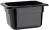 Polycarbonaat Bak | Zwart | Gn1/6 | 10cm Hoog | Vogue | U470