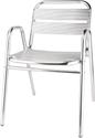Bolero stapelbare aluminium stoelen met gebogen armleuning | U501
