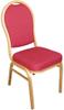 Bolero banketstoel met ovale rug rood (4 stuks) | U525
