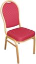 Bolero banketstoel met ovale rug rood (4 stuks) | U525