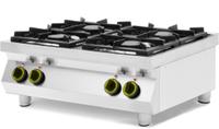 Hendi Gasfornuis Kitchen Line 4 pits, tafelmodel | 227381