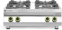 Hendi Gasfornuis Kitchen Line 4 pits, tafelmodel | 227381