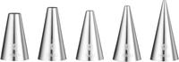 Hendi Spuitmondjes rvs set 5 glad 2-4-6-8-10 mm | 551691