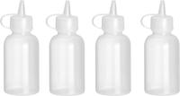 Mini Saus Dispenser - Set Van 4 Stuks. - 0,05L - Transparant - ø35x(H)100mm - Hendi 557990