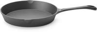 Gietijzeren Skillet, HENDI, Zwart, Diameter 25 cm - Hoogte 4 cm - 629338