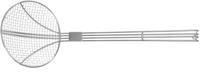 Hendi Frituurschep rvs 160x450mm met versterkte draadgreep | diameter 16cm | 640401