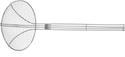 Hendi Frituurschep rvs 180x470mm met versterkte draadgreep | diameter 18cm | 640500
