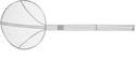 Hendi Frituurschep rvs 200x510 mm met versterkte draadgreep | diameter 20cm | 640609