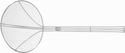 Hendi Frituurschep rvs 220x540mm met versterkte draadgreep | diameter 22cm | 640708